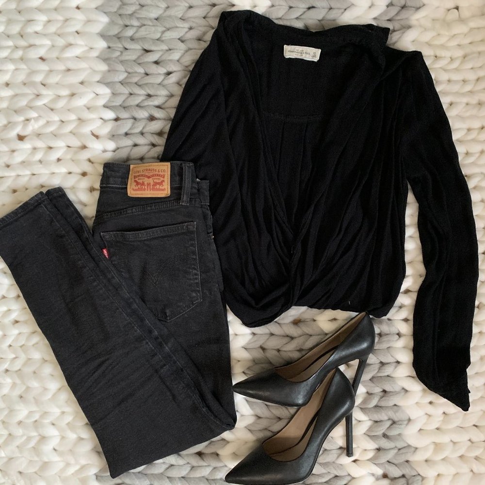 Abercrombie and Fitch Wrap Top